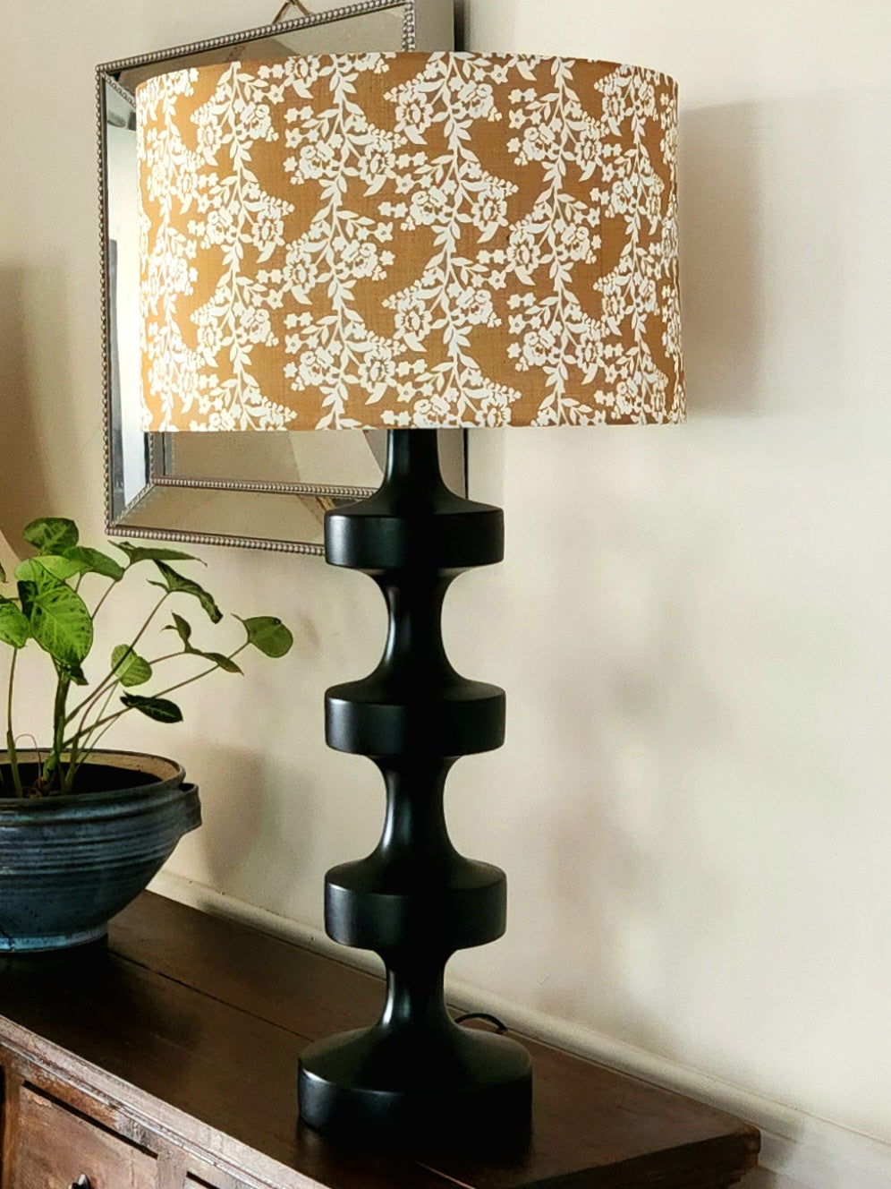 Golden Blossom Lampshade
