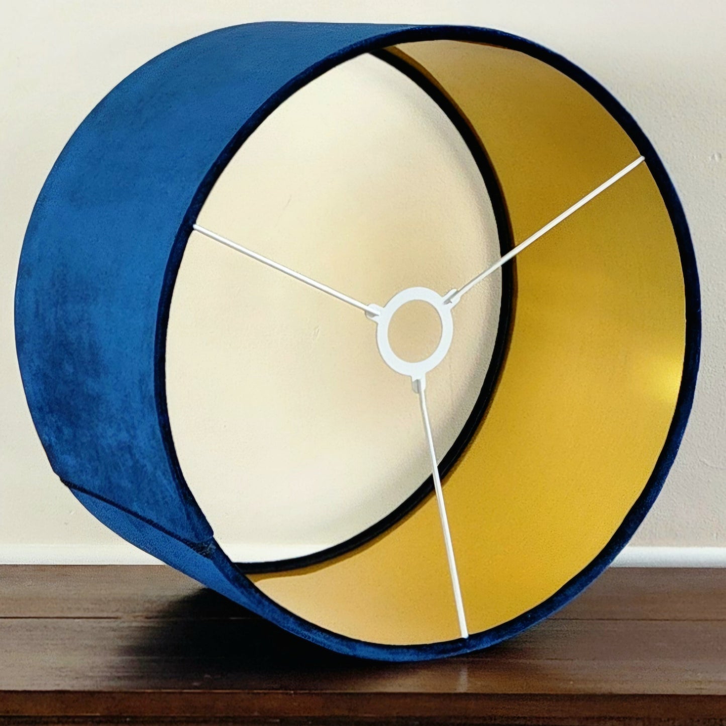 Midnight Blue Velvet Lampshade