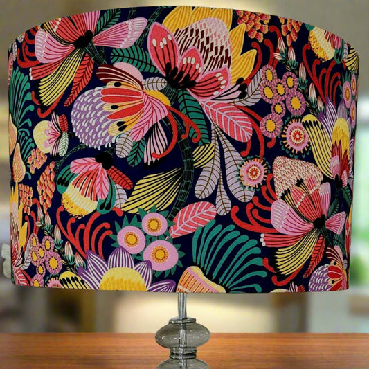 Wild Proteas Eden Blue Lampshade