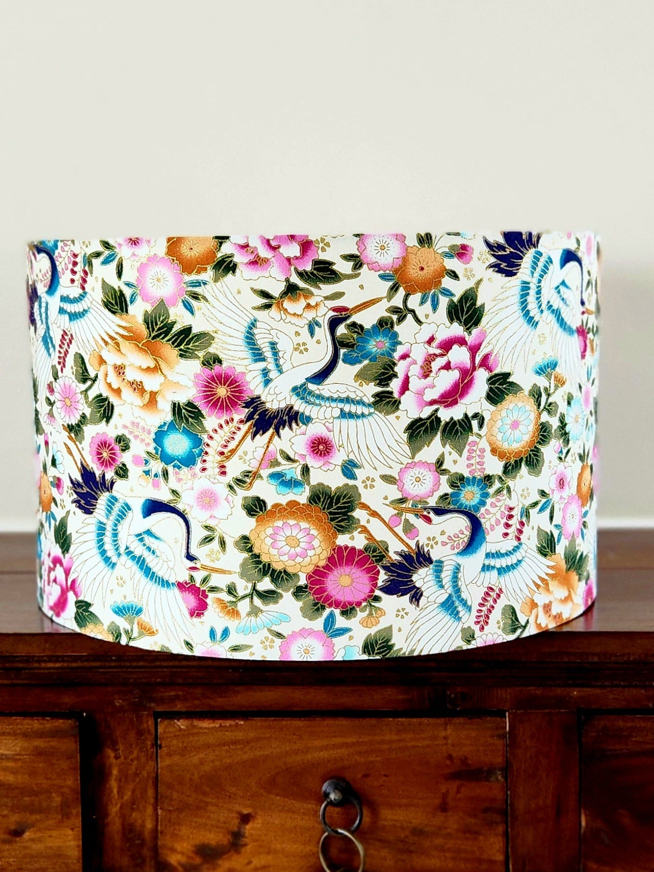 'Empress of the Silk Cranes' Lampshade