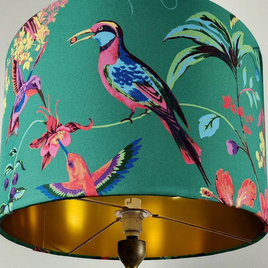 Hummingbird Garden Party Lampshade