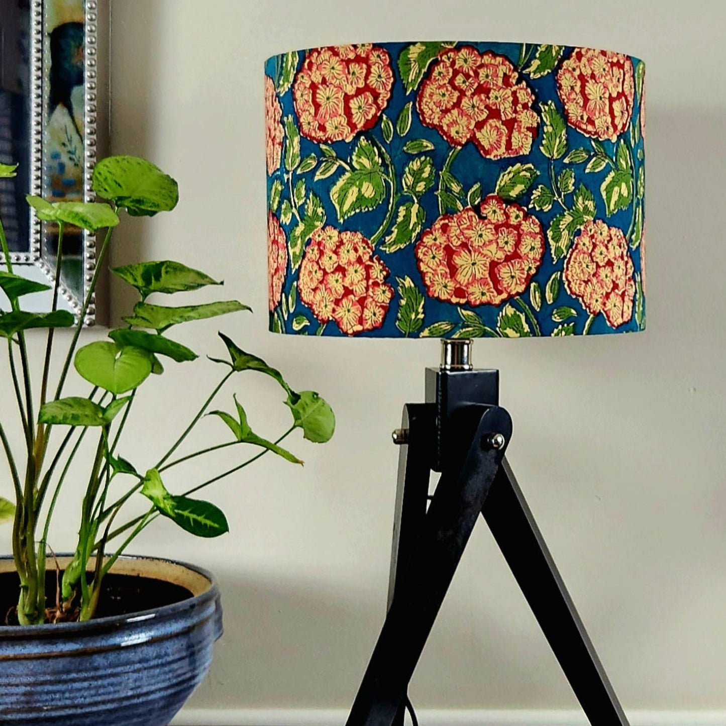 Summer Hydrangea Lampshade