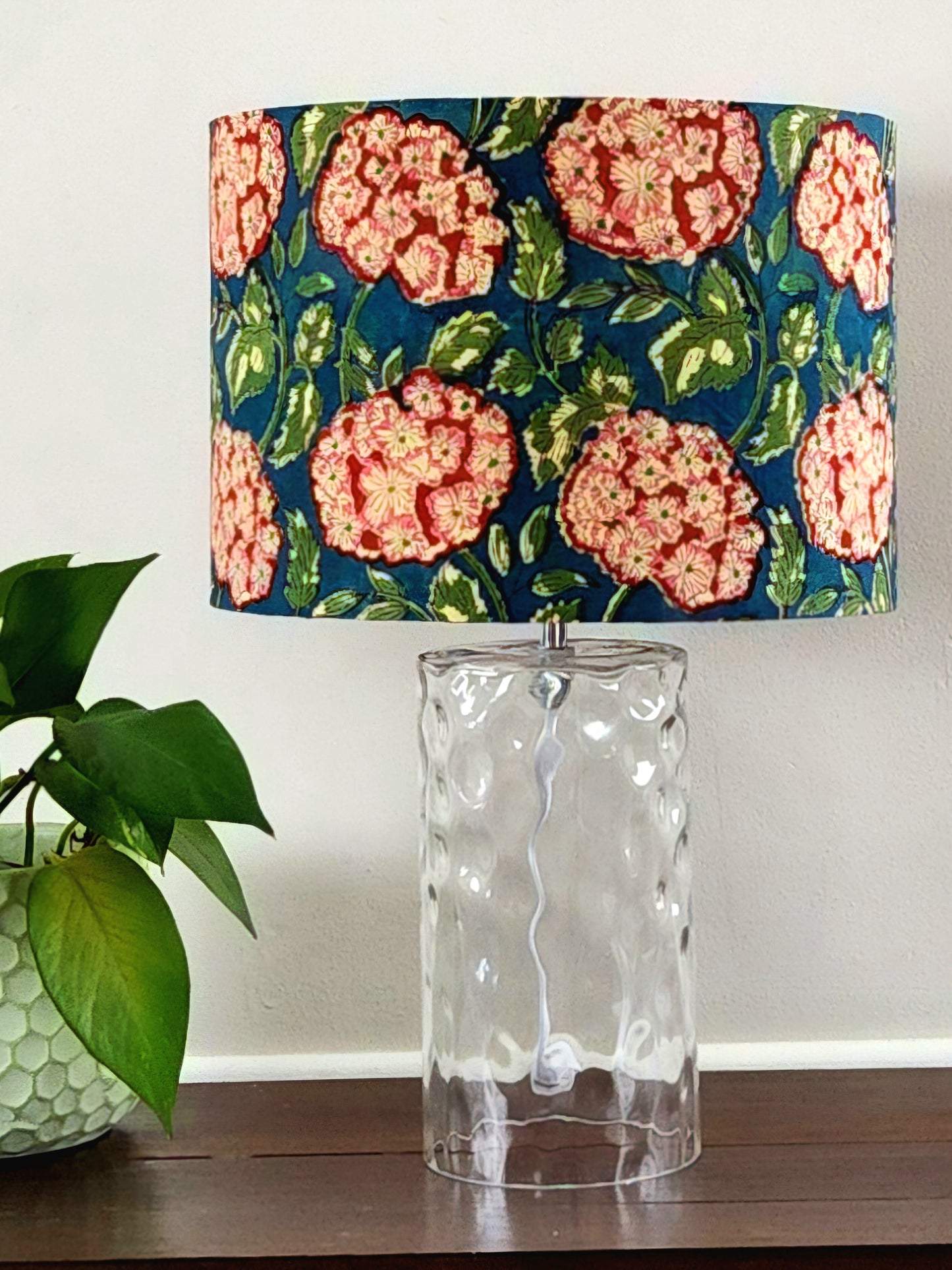 Summer Hydrangea Lampshade
