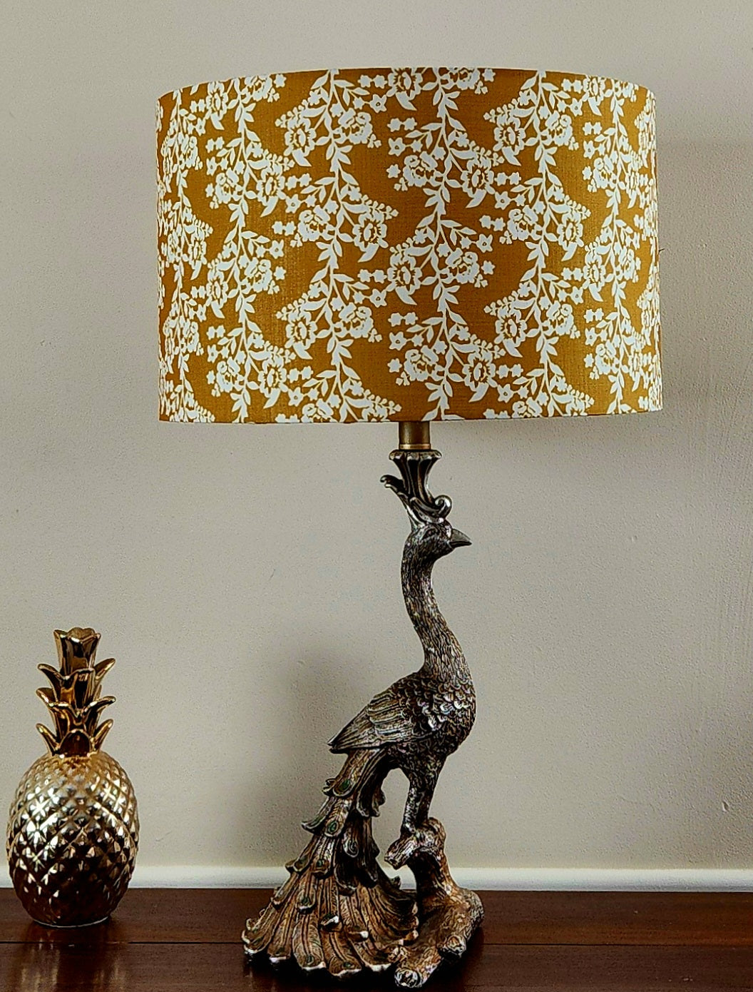 Golden Blossom Lampshade