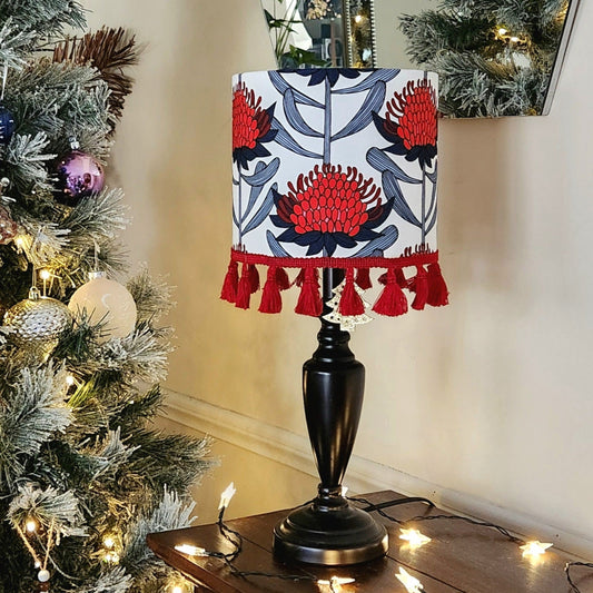 Christmas Lampshade - Waratah Blush