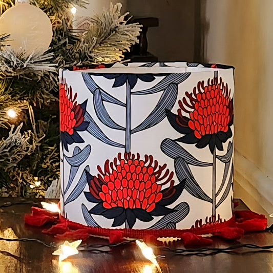 Christmas Lampshade - Waratah Blush