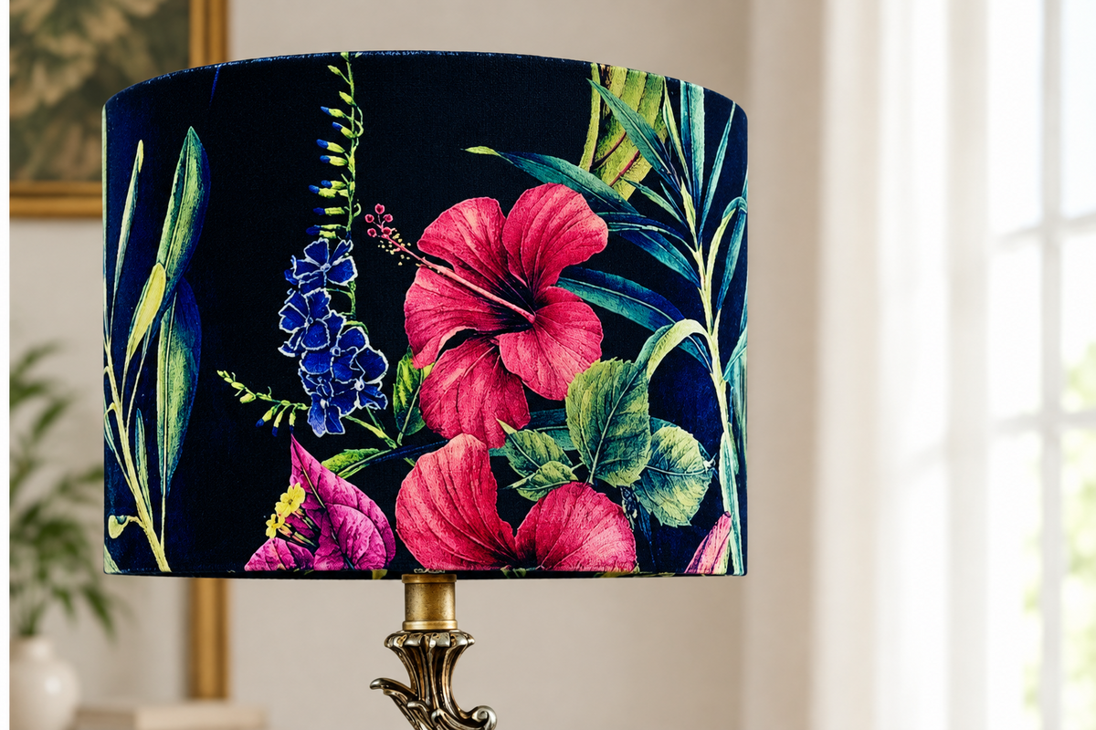 Island Affair Velvet Lampshade