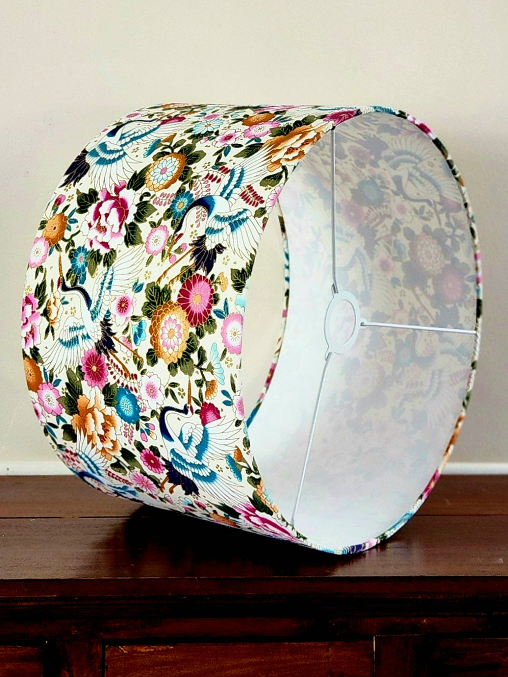 'Empress of the Silk Cranes' Lampshade