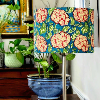 Summer Hydrangea Lampshade