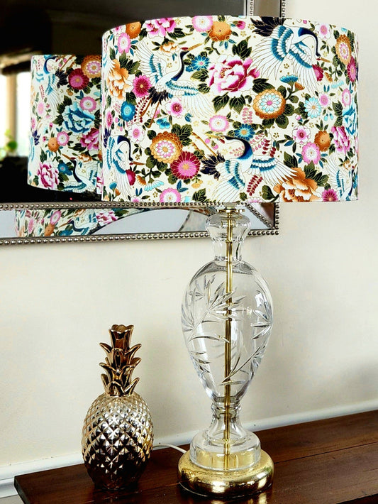👑Empress of the Silk Cranes Lampshade
