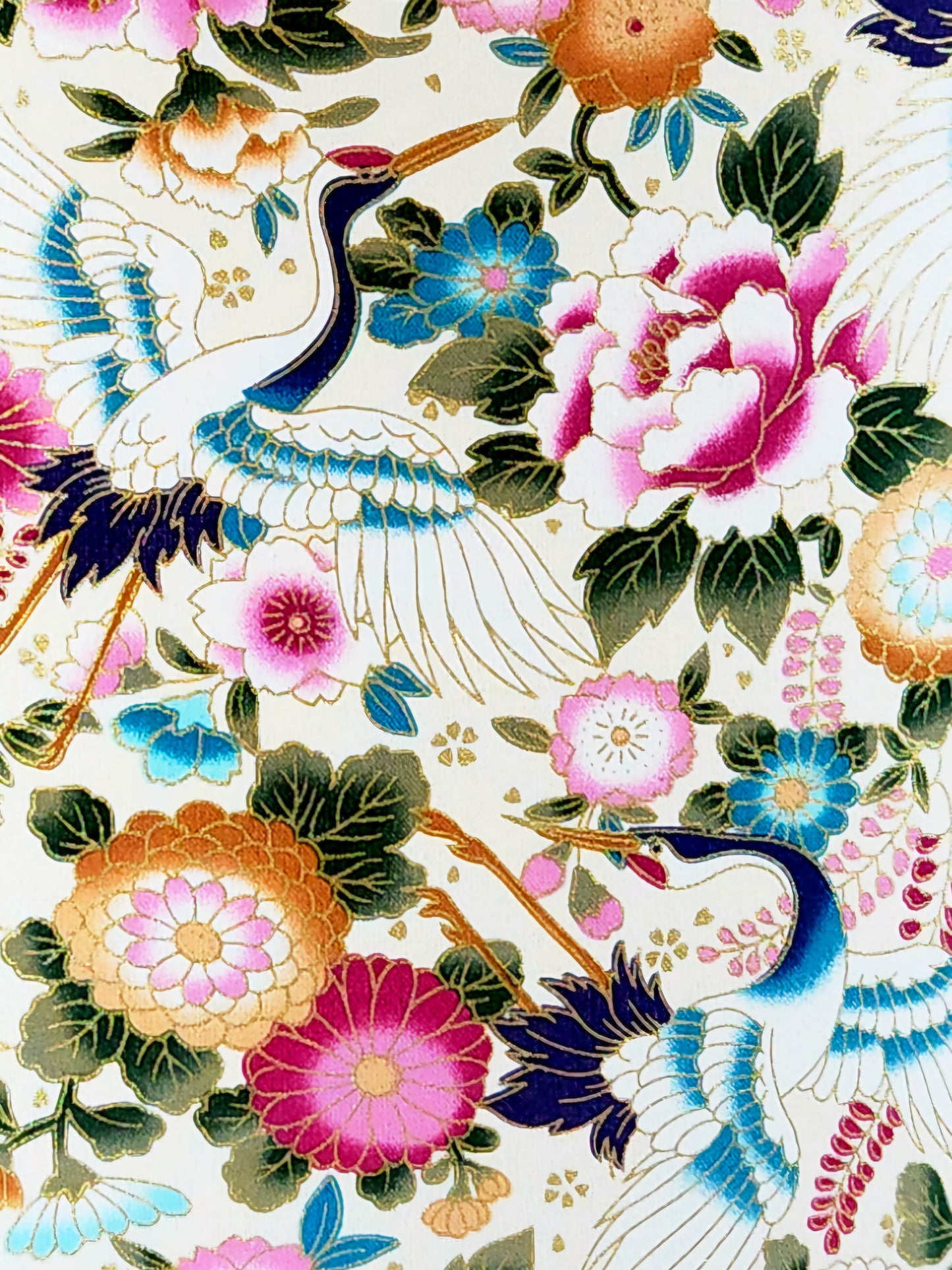'Empress of the Silk Cranes' Lampshade