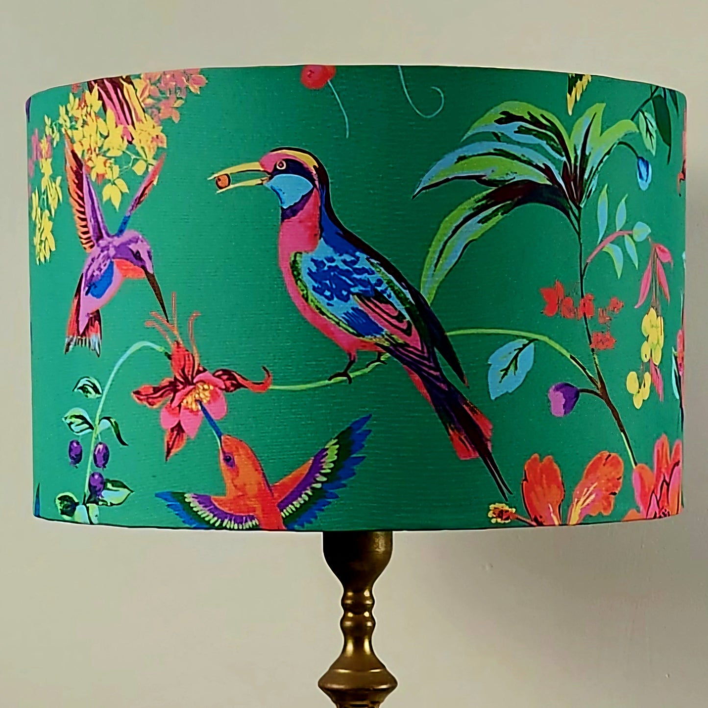 Hummingbird Garden Party Lampshade