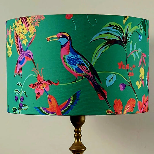 Hummingbird Garden Party Lampshade